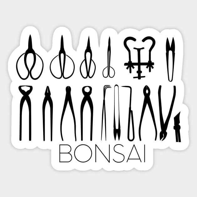 Bonsai Tools Sticker by Teequeque